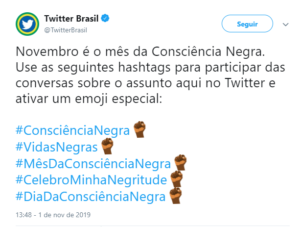 Twitter Lança Emoji Em Homenagem Ao Dia Da Consciência Negra ...